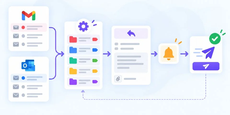 Email automation: triage and drafts