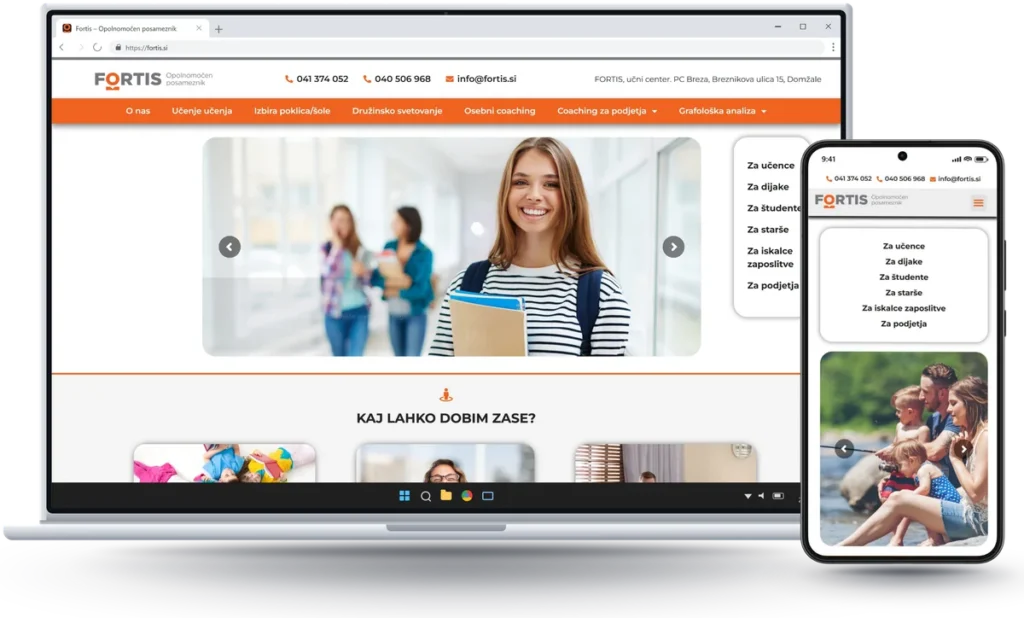 Fortis, website