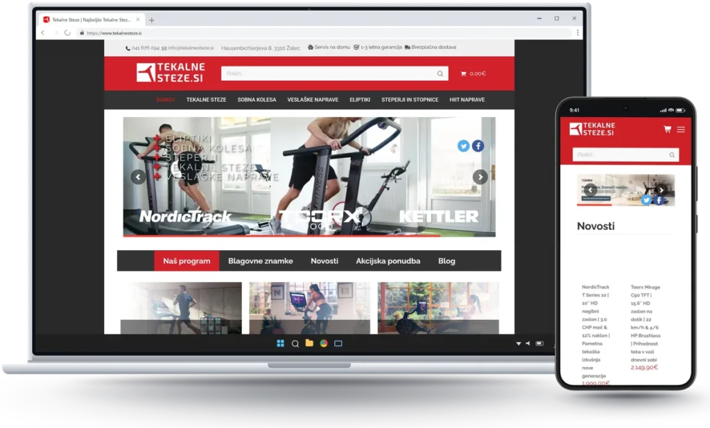 Treadmills, online store